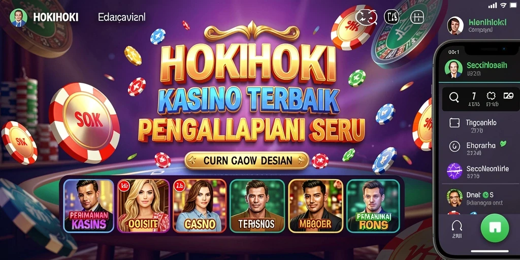 Screenshot gameplay HOKIHOKI menampilkan pengalaman bermain Kasino yang mendebarkan.