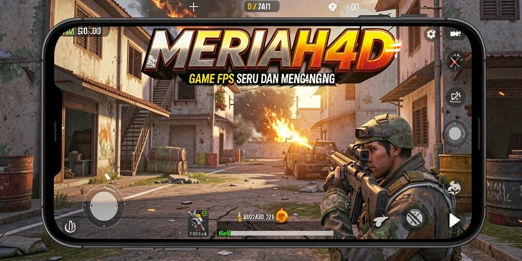 Tampilan aksi intens dari gameplay MERIAH4D yang menegangkan.