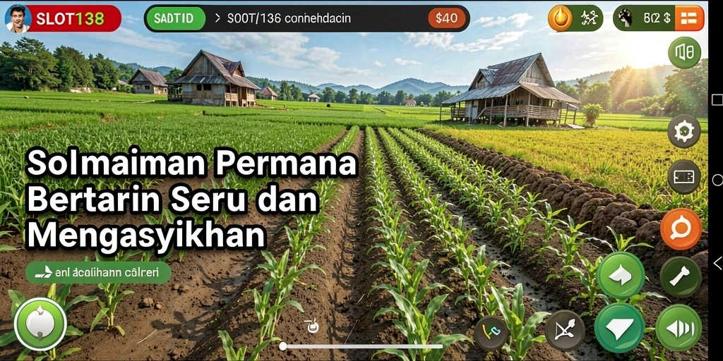Tampilan menarik dari gameplay bertani di SLOT138.
