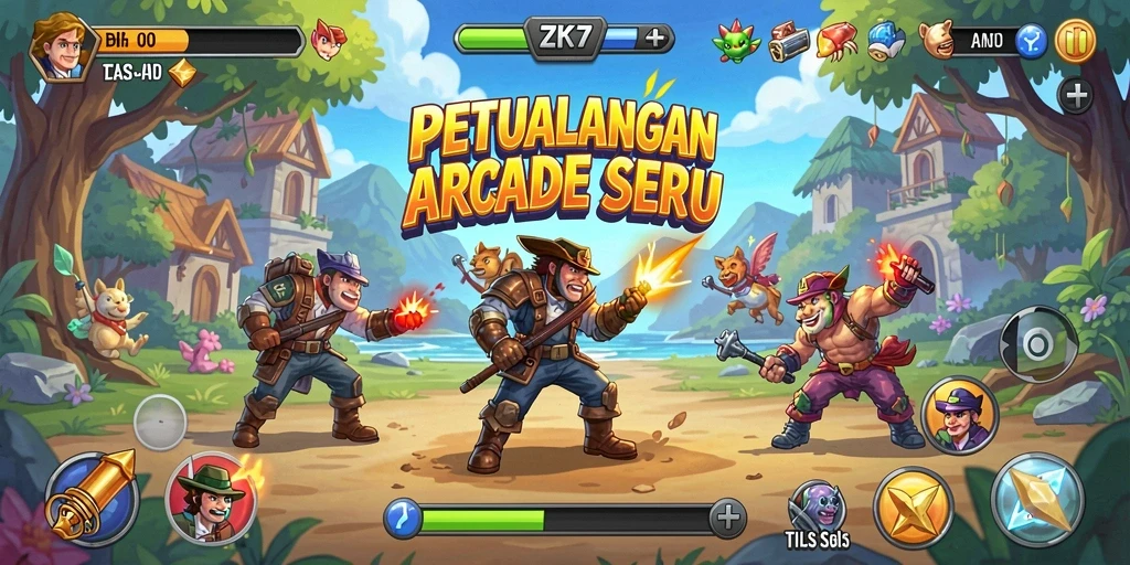 Tampilan gameplay ZK7 yang memukau dan seru.